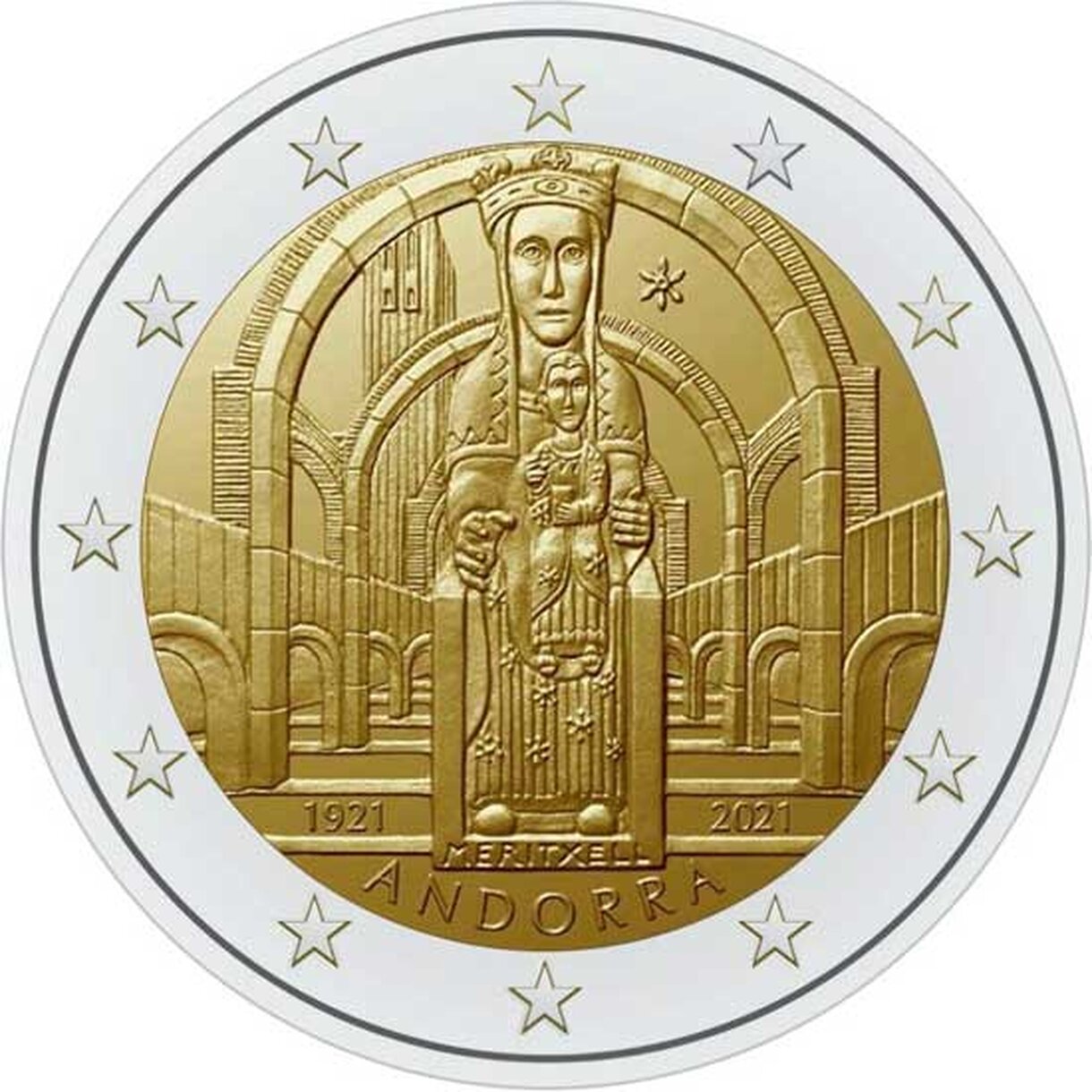 2 EURO Andorra 2021 - Panna Mária z Meritxell