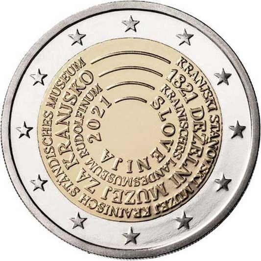 2 EURO Slovinsko 2021 - Múzeum Kraňsko