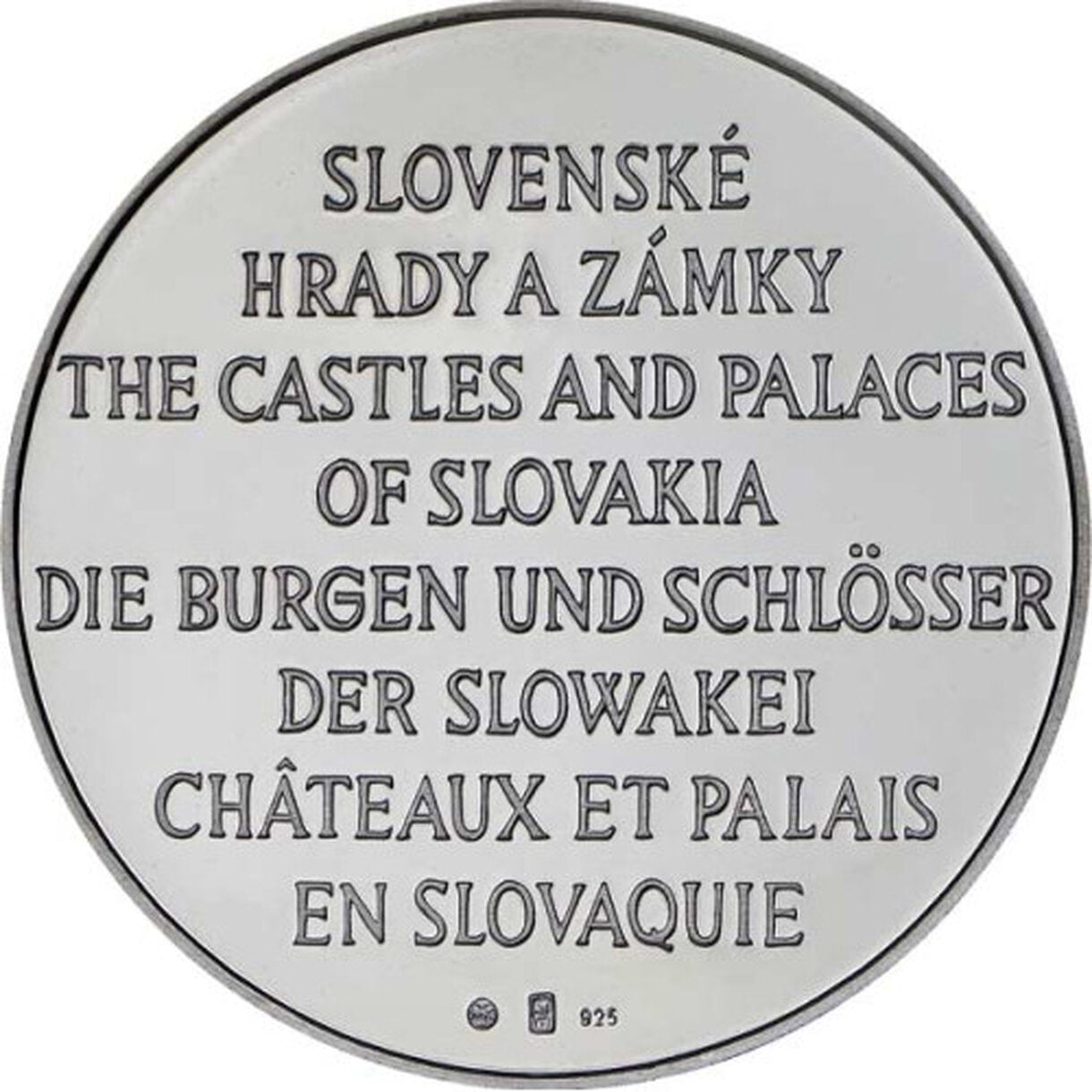 Medaila Slovensko - Zvolenský zámok